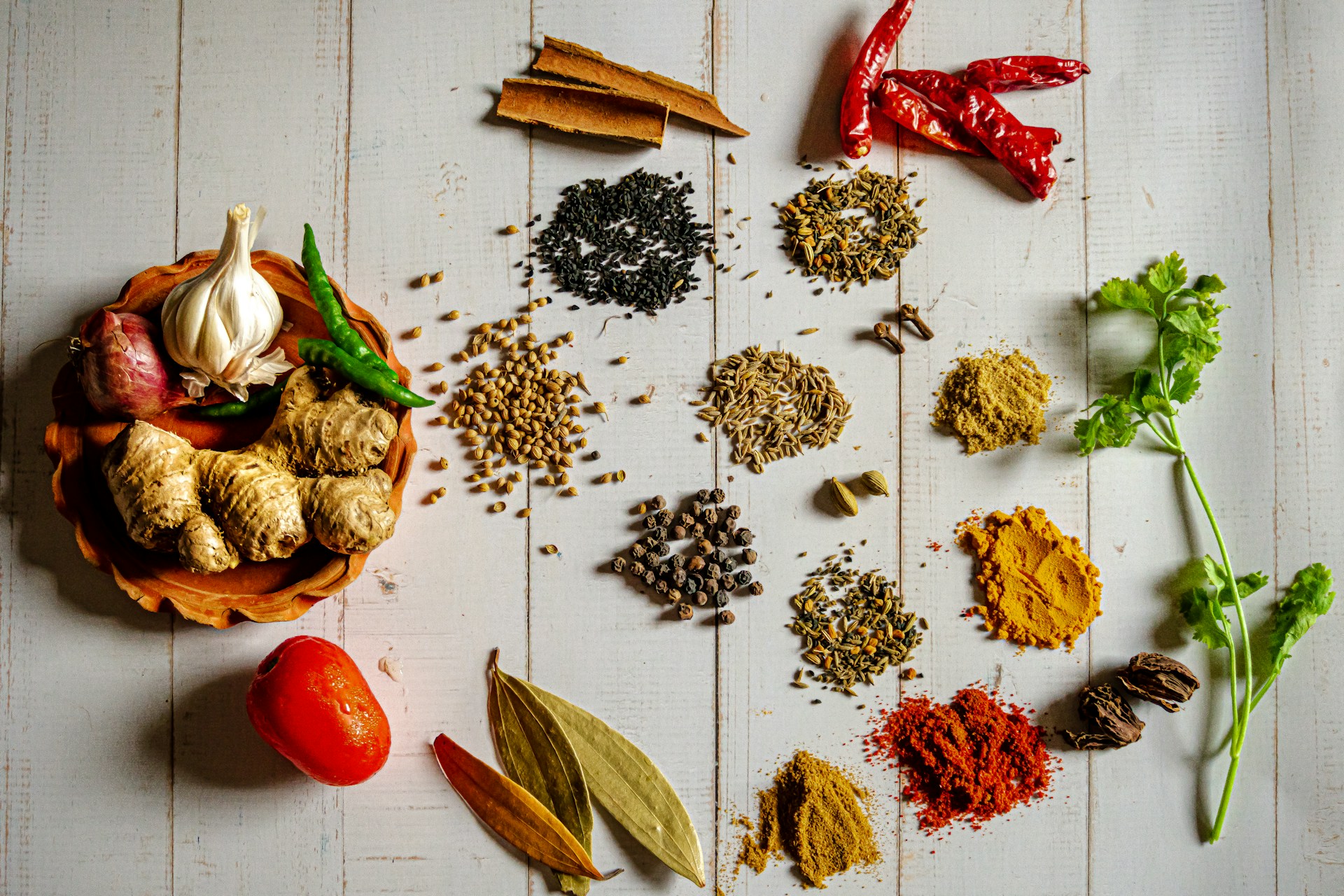 Image of different foods and spices