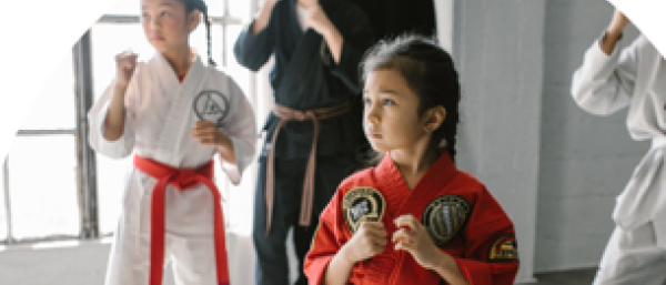 Children doing Martial arts