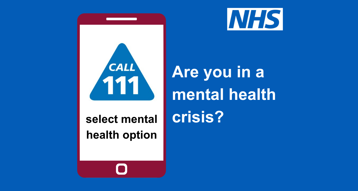 Contact information when in a mental health crisis