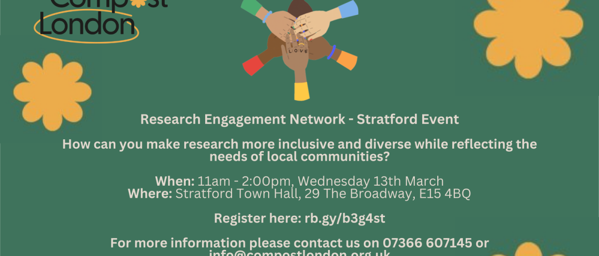 Event details written in text with a green and yellow background