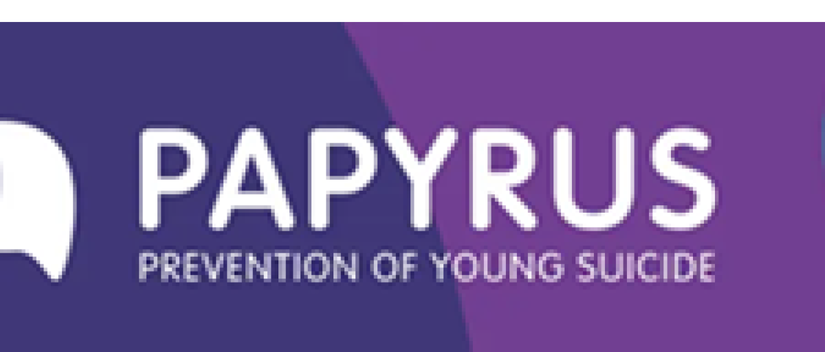 Payparus  and prevention of young suicide in text with a purple background 