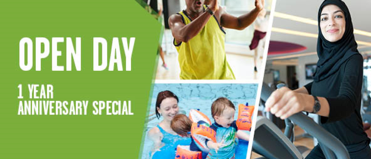 People swimming, exercising and cooking 