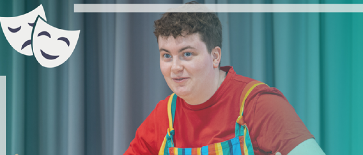 An actor performing