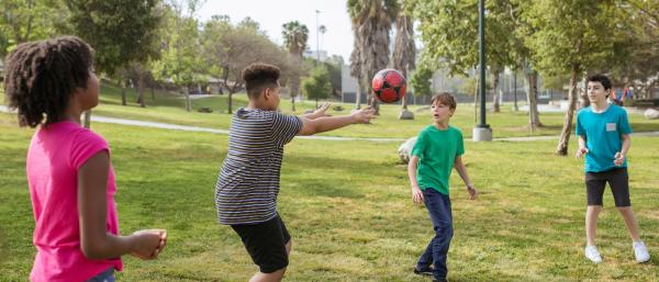 Children playing in the park