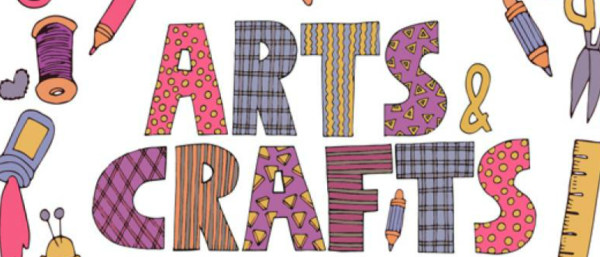 Arts and crafts written in text