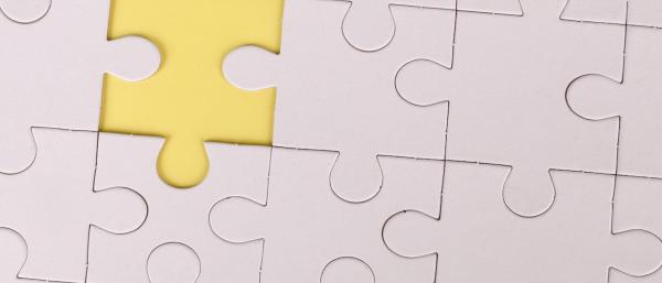 Yellow Jigsaw Puzzle Piece