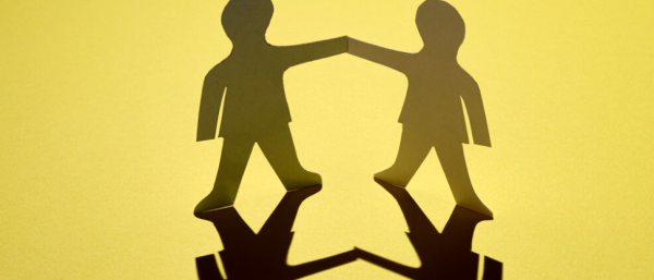 Graphic of people holding hands