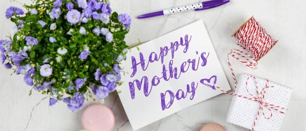 Happy Mothers Day written on a card 