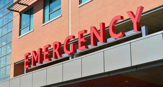 Emergency department at a hospital