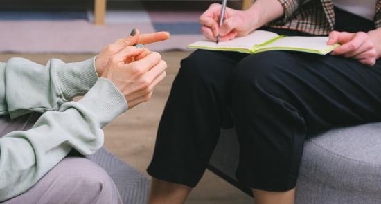 People having an appointment sat together