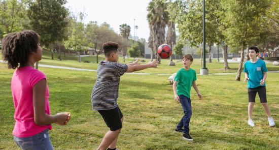 Children playing in the park