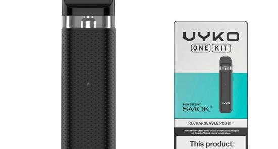 A vape with health warning written on it pack