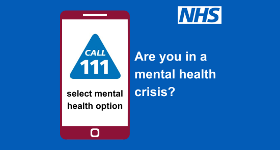 Contact information when in a mental health crisis
