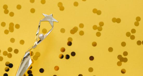 Award with sprinkles